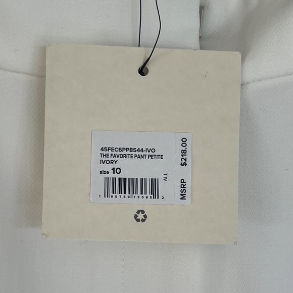 Favorite Daughter Wide Leg The Shortie Favorite Pant in Ivory White Size 10 NWT - Picture 14 of 16